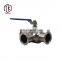 Tyco China Manufacturer Manual Ball Valve SS Stainless Steel Three Way Sanitary Ball Valve
