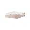 Low MOQ medium pink folding magnetic snap shut lid gift box with ribbon tie