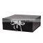 Customised clothing shop retail packaging square black apparel packing boxes wholesale