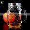 Glass Mason Jar With Metal Lid Wholesale