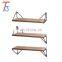 Floating shelf wall mount 3-piece, antique wood ledge for living room bedroom bathroom