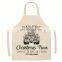 OEM Australian Branded Custom Printed Logo Different Types Adult Christmas Cheap Short Aprons