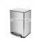 New Developed Stainless Steel Trash Bn 6L 12L 20L Kitchen Bin Trash Rectangular Garbage Trash Bin