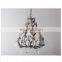 American Retro Iron Branch Crystal Candle Living Room Dining Room Bedroom Luxury French Art Chandelier