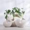 New Style Modern Porcelain Vases  Eggshell Shape Ceramic Vase Pot for Home Decor Decorative Flowers