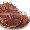 High quality food grade washable PP plastic food bread woven basket fruit basket