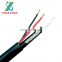 Rg59 with 2 power coaxial cable for Camera 75 Ohm RG59 siamese cable CCTV cable