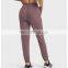 New Anti-sticky Fabric Side Pockets Jogger Yoga Pants Women Workout Running Fitness Wear Casual Sports Pants
