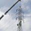 20M 25KN GR 65 Transmission Poles windproof 30m / S With Cross Arm Painting