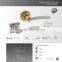 zinc alloy door hardware handle on rose 621 202