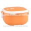 CCLB-S007(1) 1 layer Square lunch box with spoon inside of the lid, stainless steel lunch box with lock
