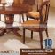 antique wood high back louis dining chair