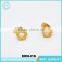 Promotional Price Fashion Gold Plated Earring Cute Duck Shape Earrings Jewelry Gold, Wholesale Stainless Steel Earring