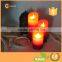 3-Layer Colorful Flameless Moving Wick LED Candle Battery Operated Flickering Flame Candle