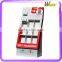 retail store promotion recyclable corrugated compartment display racks