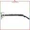 Laura Fairy Italy Designer Black Rectangle Metal Spectacle Optical Frame For Unisex
