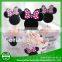 customized logo printing decoration cupcake flag picks