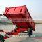 3T single axle trailer hot sale dump trailer with crane