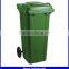 eco-friendly 240 liter 2 wheeled outdoor trash bin