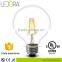 4w globe clear glass cover e27 g80 led filament bulb with ce rohs ul