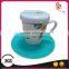 fashion 3D 2D silicone rubber soft pvc cup mat professional factory supply custom laser cut felt cup mat,felt coaster