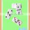Double 6 colorful domino pack in tin box
