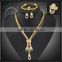 fashion casual jewelry set for women/gold plate jewelry to buy