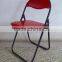 Living Room Furniture Leisure Chair Metal Folding Chair With PVC Cushion Seat and Back