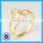 Cheap wholesale bridal fashion gold mexican wedding rings