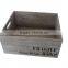Antique set 3 small solid wooden storage box