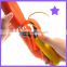 Silicone Handel 3-piece fruit peeler with Straight, Serrated, Julienne Blades red apple peeler