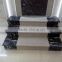 Super quality hot product polished black natural marble stairs