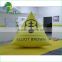 Water Park Equipment Inflatable Buoy / Custom Shape And Logo Marker Yellow Triangle Buoy