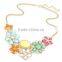 InStock Wholesale 2015 New Hot Sale Fashion Individuality Sweet Bohemia Style Flower Statement Necklace