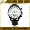 Tourbillon White Black face dail leather band automatic men watch Shanghai automatic movement