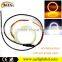 Dual Color White Amber COB Angle Eyes Led Rings 60mm/70mm/80mm/85mm/90mm/95mm/100mm/110mm