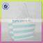 Personality paper straw bag with stripe shopping women's bags cotton handle