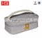 latest design colorful PU cosmetic bag with double zippers