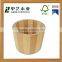 Wooden factory handmade paulownia unfinished round wooden drums buckets