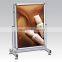 china outdoor advertising product display stand with wheels poster stand