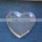 beautiful crystal clear heart shaped gift item