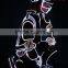 Full color Fiber Optic tron dance Jumpsuits, DMX512 controlled Tron dance jumpsuits