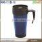 Customized plastic thermo travel cup with handle