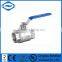 Threaded stainless steel ball valve 2pc