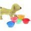 Excellent quality most popular novelty silicone pet bowls colorful