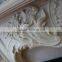 Small White Marble Fireplace Frame & Mantel