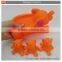 Baby bath toys elephant family set with bb whistle
