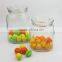 Hot Sale Glass Cookie Jar with Glass Lid