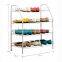 16 Pairs Shoes 4 Tiers Shoe Shelf Painting coating Metal Wire Mesh Shoe Rack