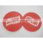 round silk printed acrylic coaster